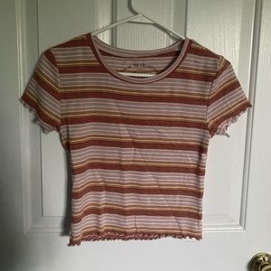 Cropped Stripped Tee